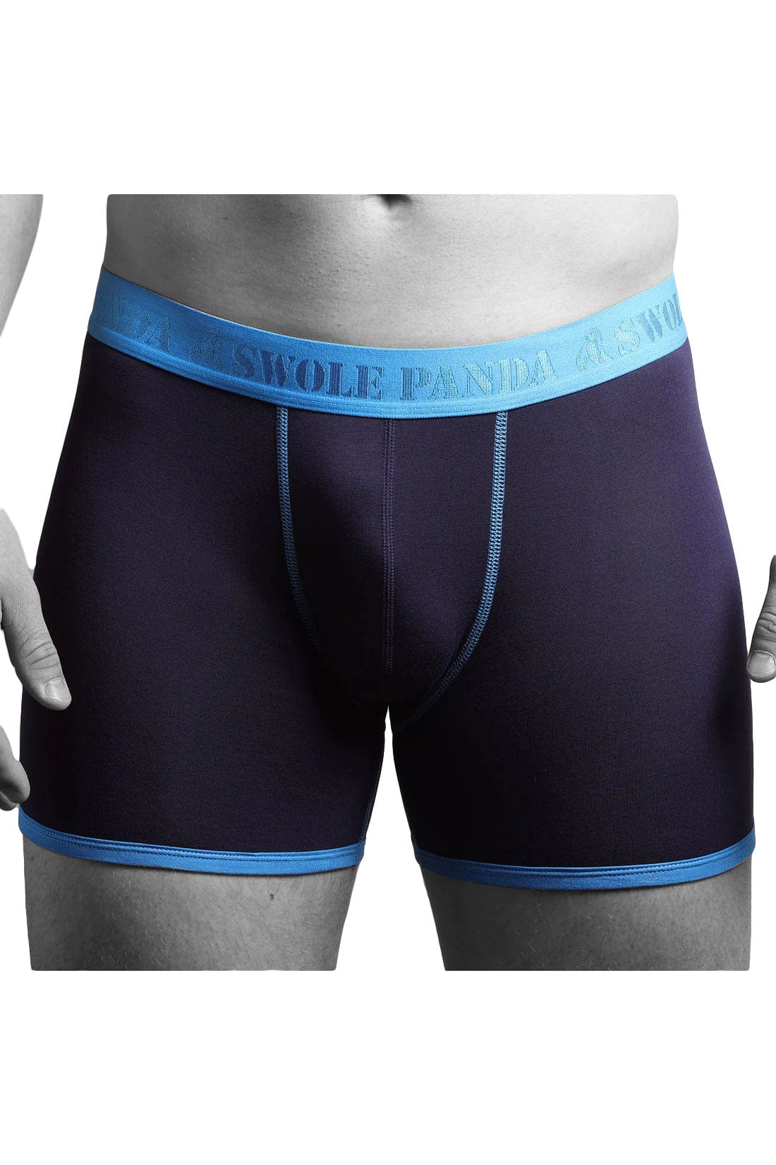 Bamboo Boxer Trunks - Navy/Blue