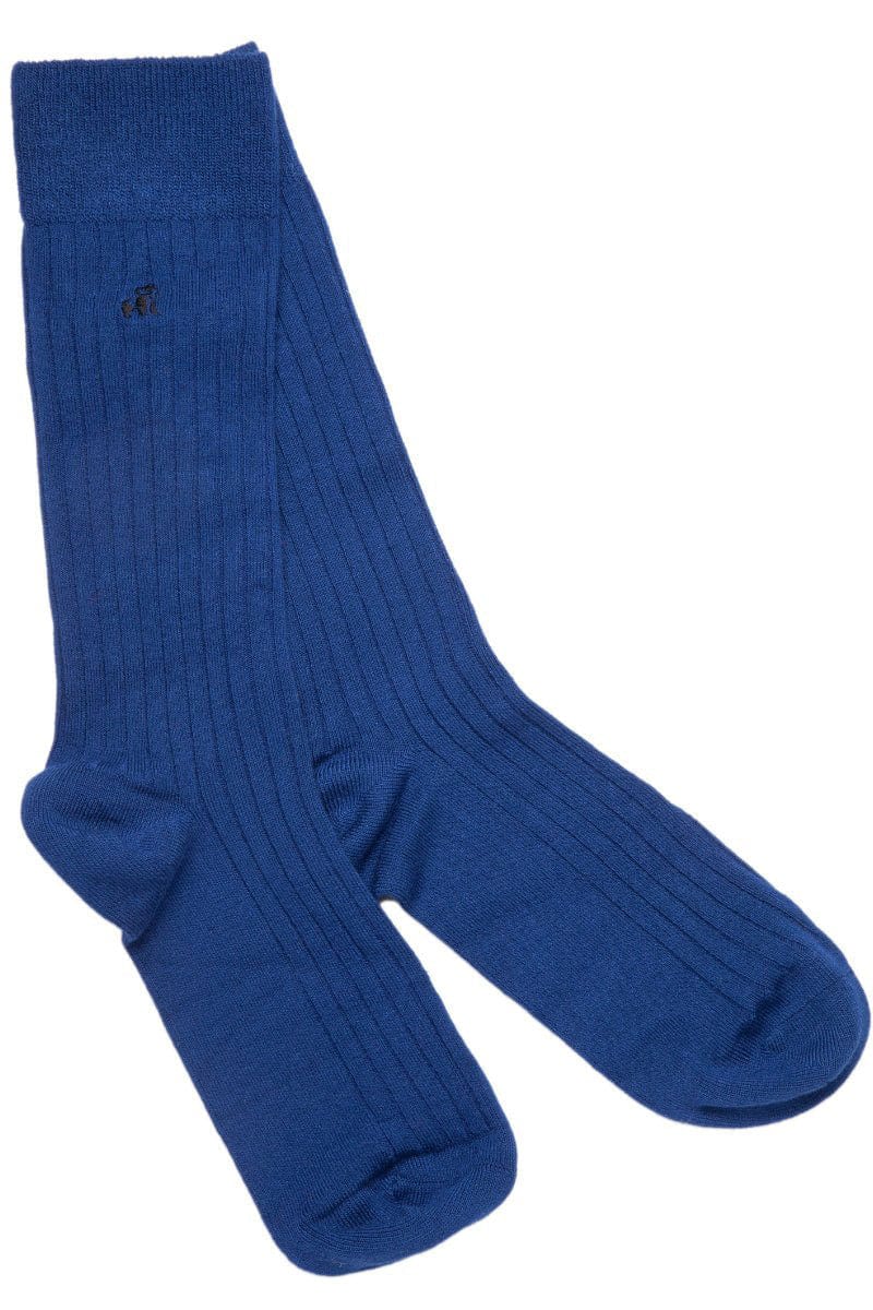 Plain Bamboo Socks - Royal Blue
