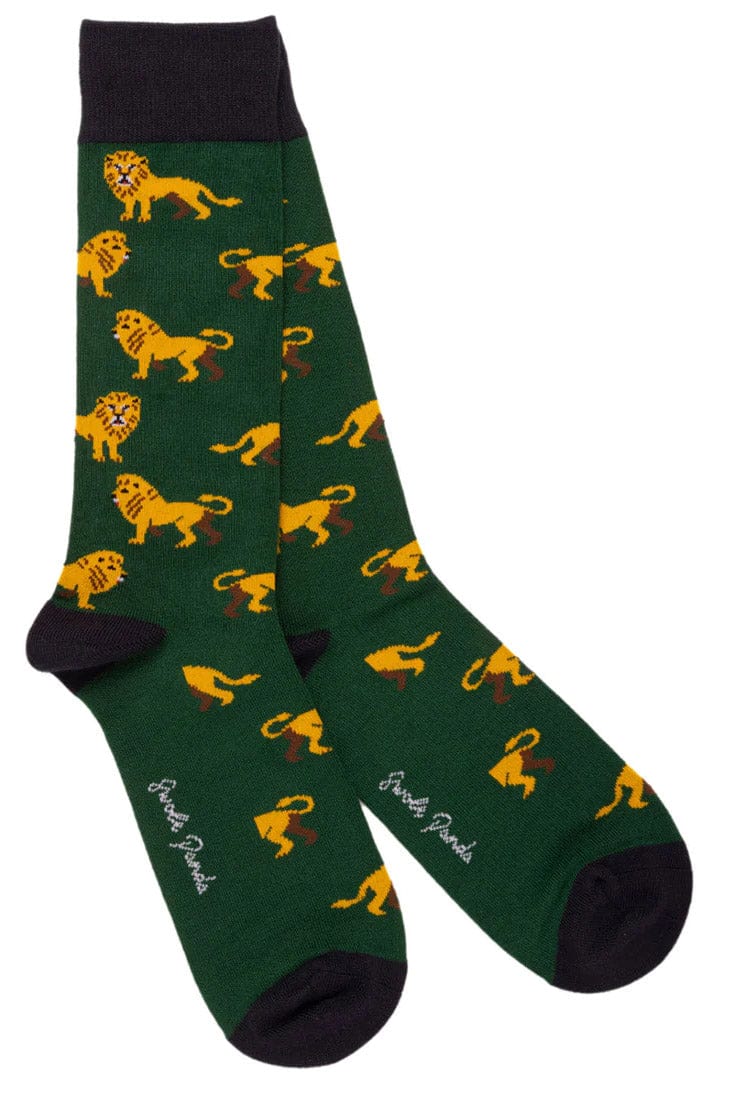 Lion Bamboo Socks - Green