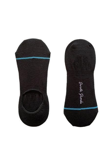 No Show Bamboo Trainer Socks - Black