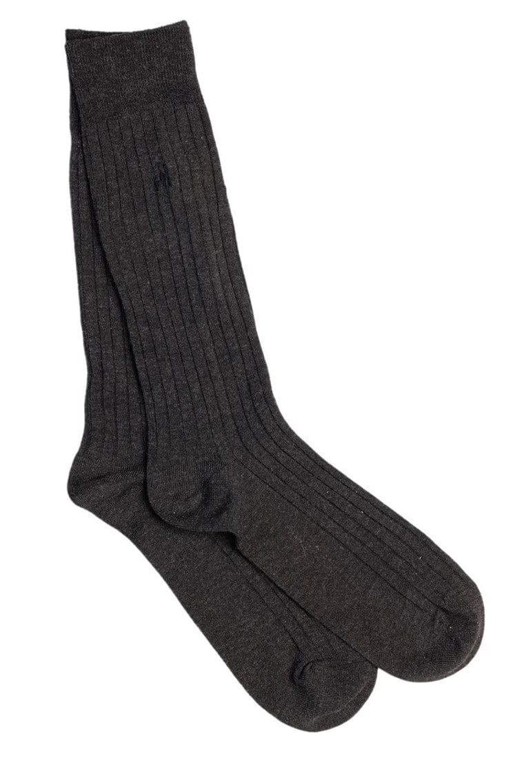 Plain Bamboo Socks - Charcoal Grey