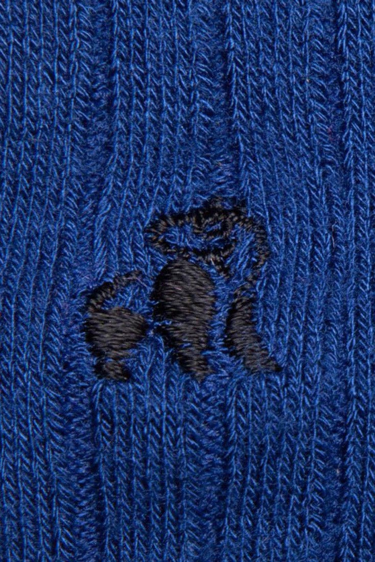 Plain Bamboo Socks - Royal Blue - Image 3