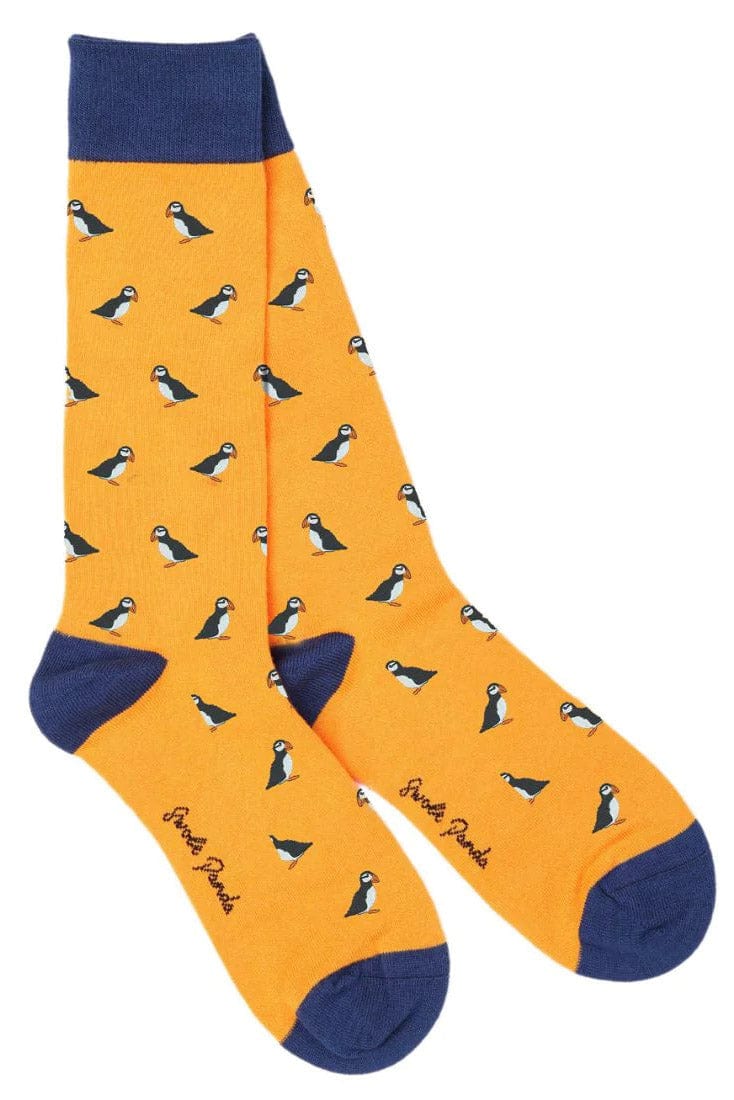 Puffin Bamboo Socks - Yellow