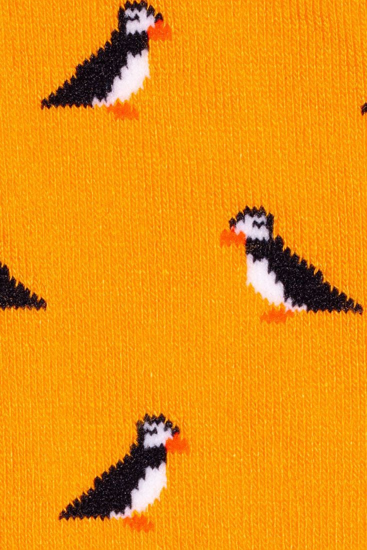 Puffin Bamboo Socks - Yellow - Image 3