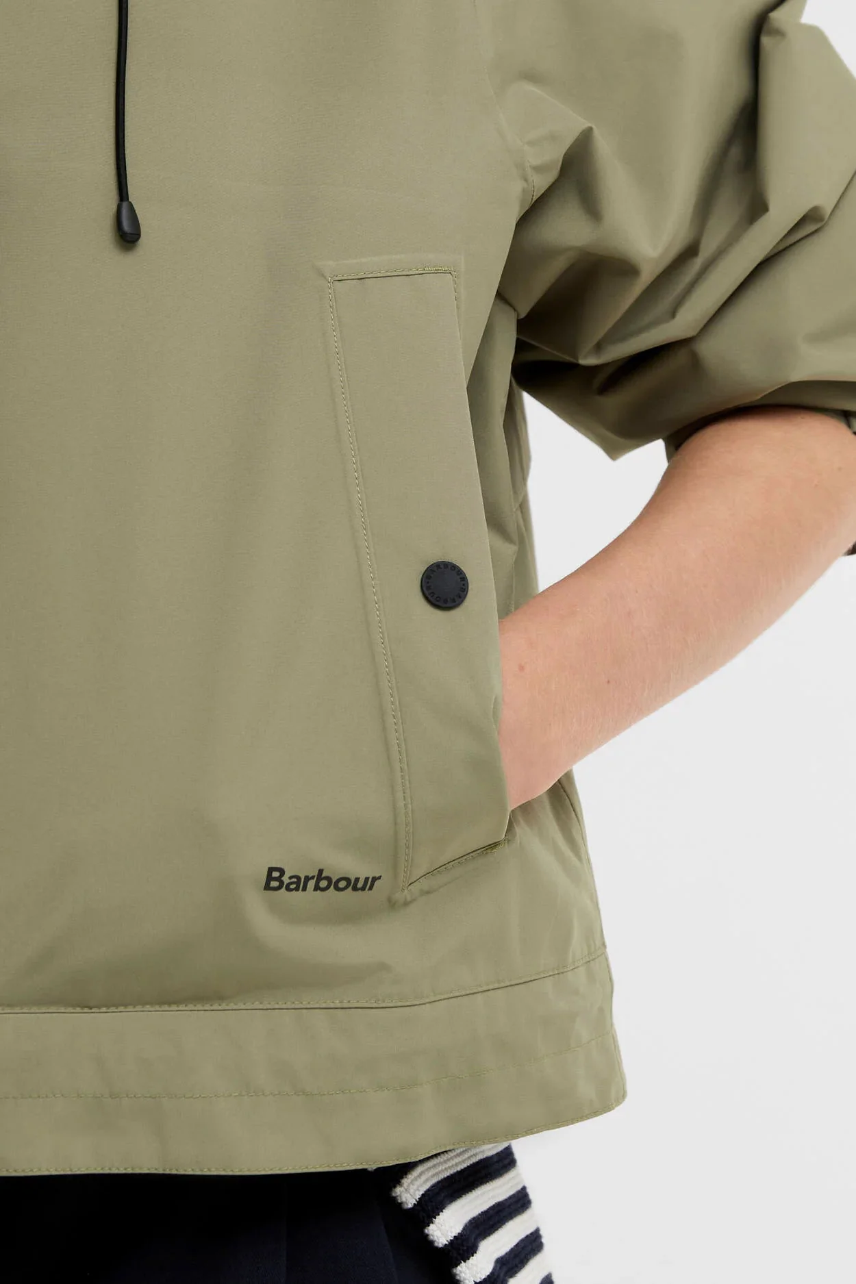 Thorpe Waterproof Jacket - Bleached Olive/Fondant - Image 5