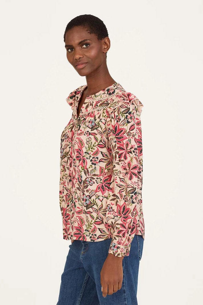 Faye EcoVero Dobby Blouse - Faded Rose Pink - Image 4