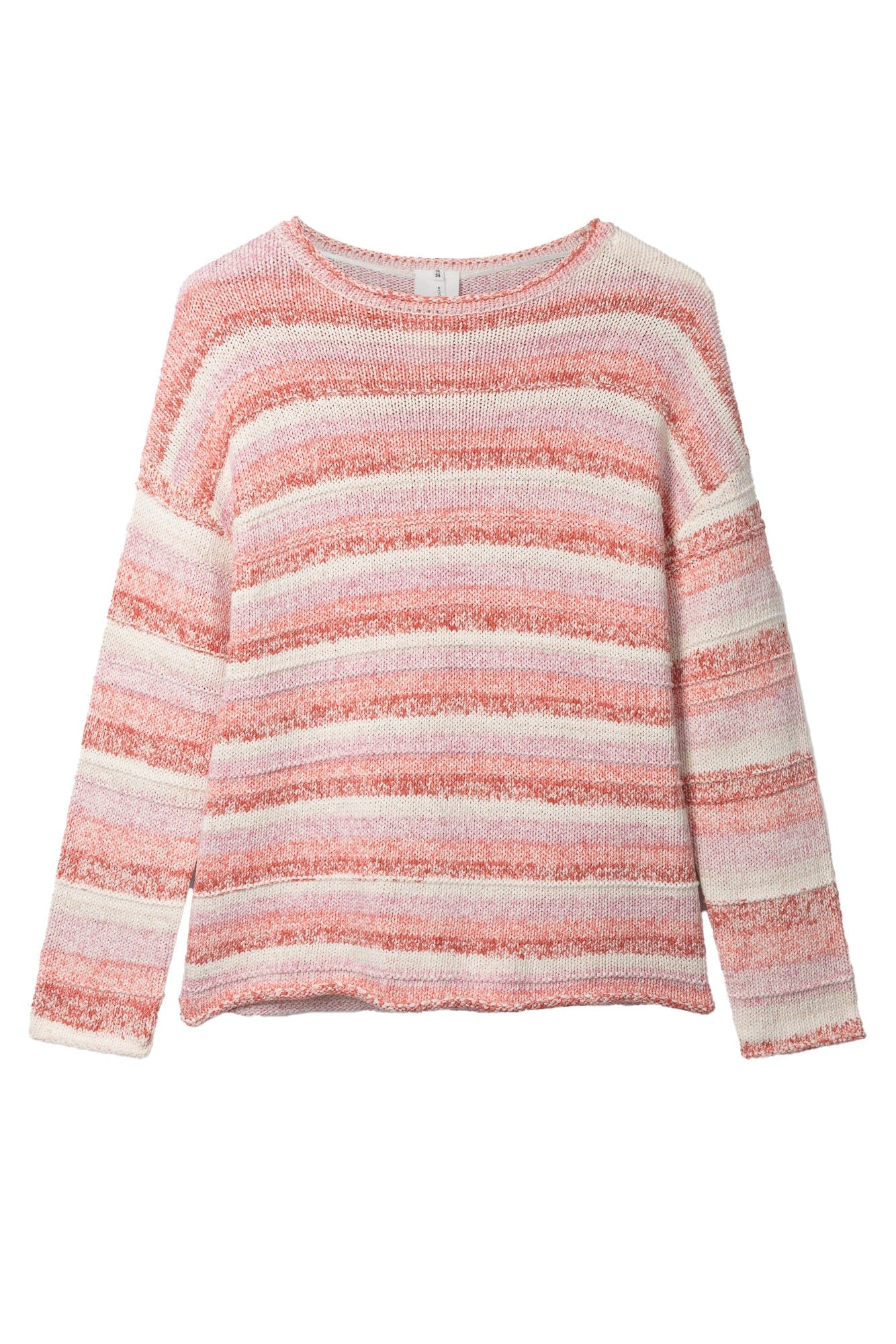 Nori Organic Cotton Knit Jumper - Coral Orange