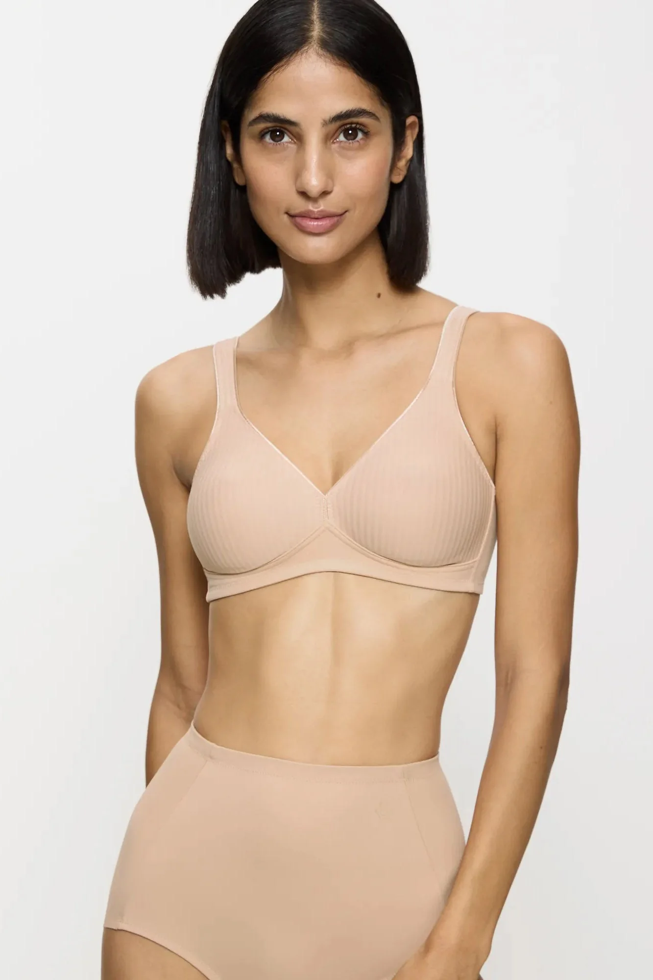 Modern Soft + Cotton Non-Wired Bra - Natural Beige - Image 2