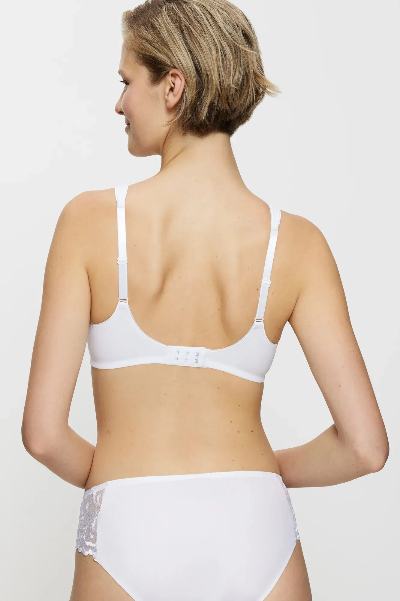 Modern Soft + Cotton Non-Wired Bra - White - Image 3