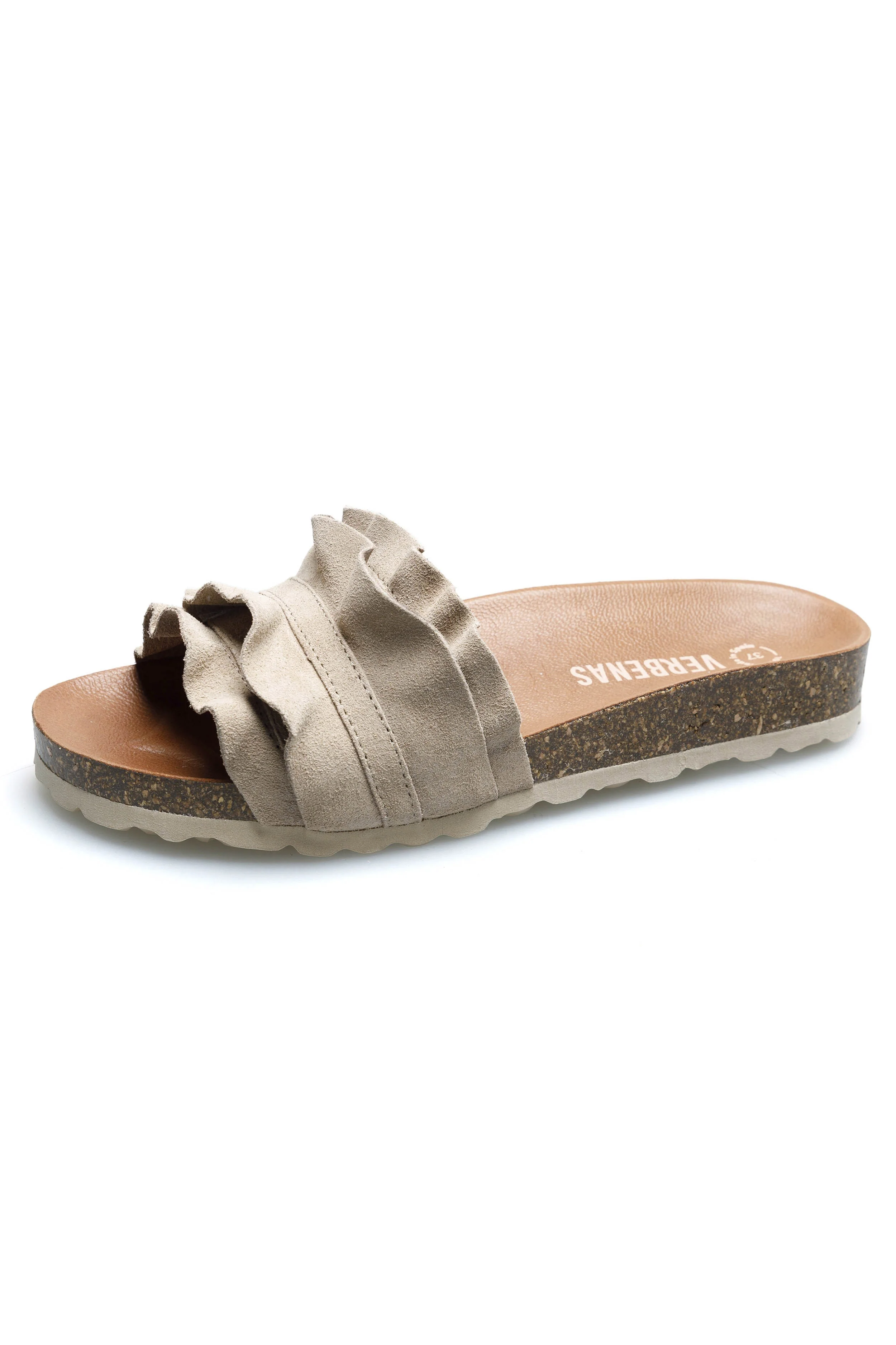 Rocio Suede Sandals - Piedra