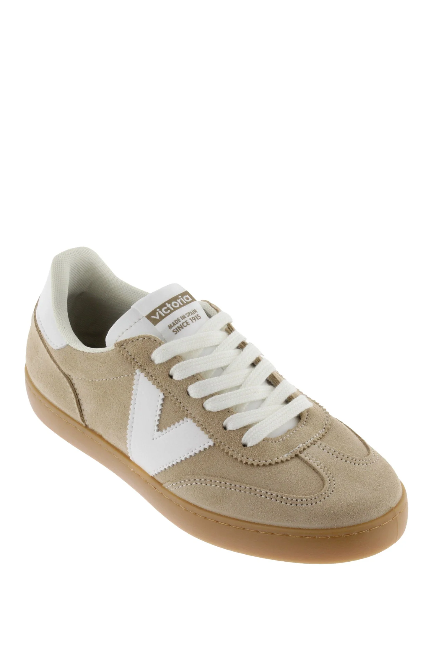 Berlin Suede Retro Trainers - Beige - Image 3