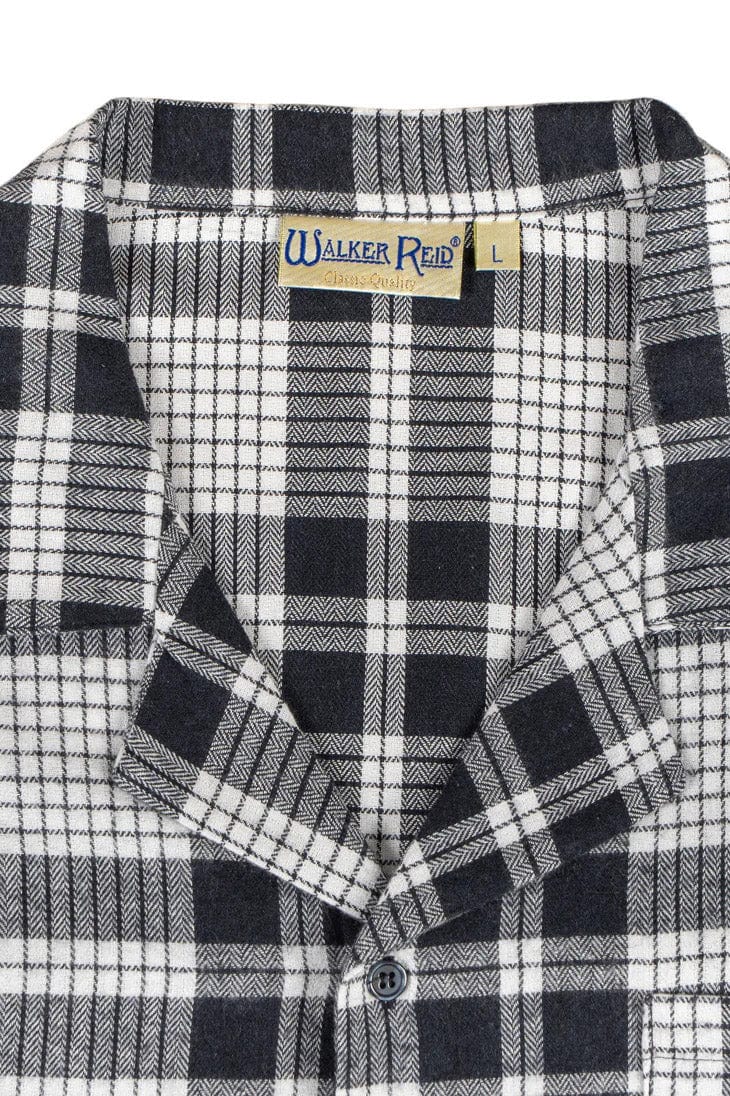 Check Brushed Cotton 42 Inch Nightshirt - Grey/Navy - Image 3