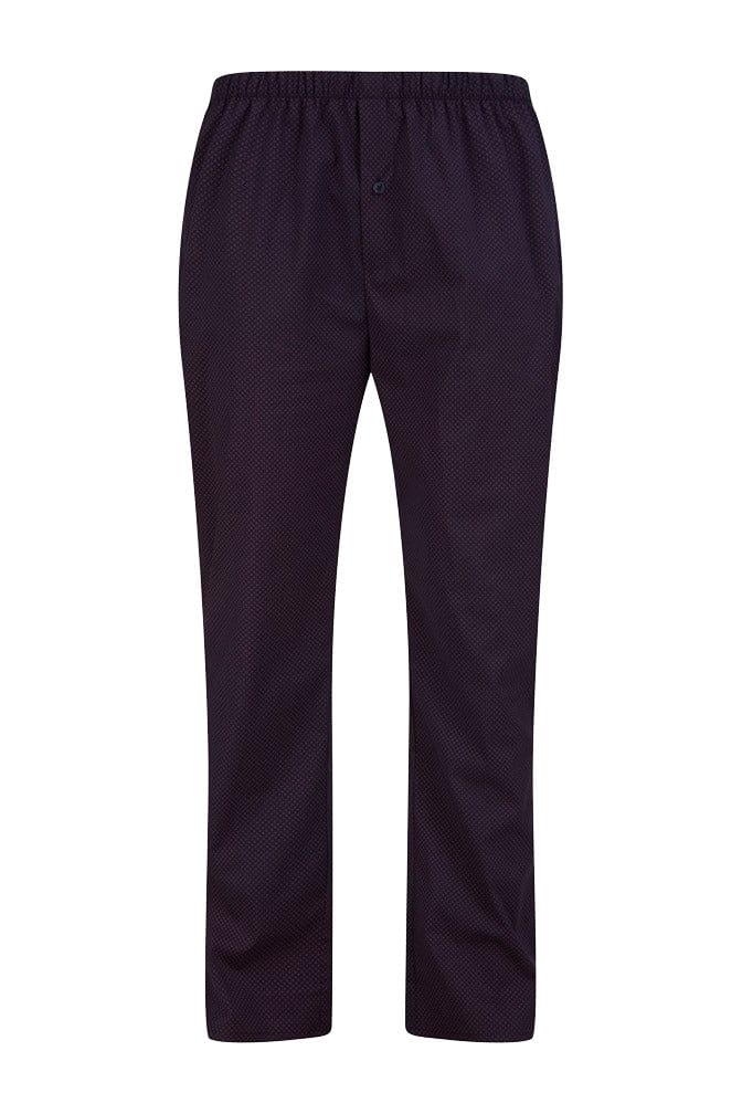 Diamond Long Sleeve Pyjama Set - Navy/Red - Image 2