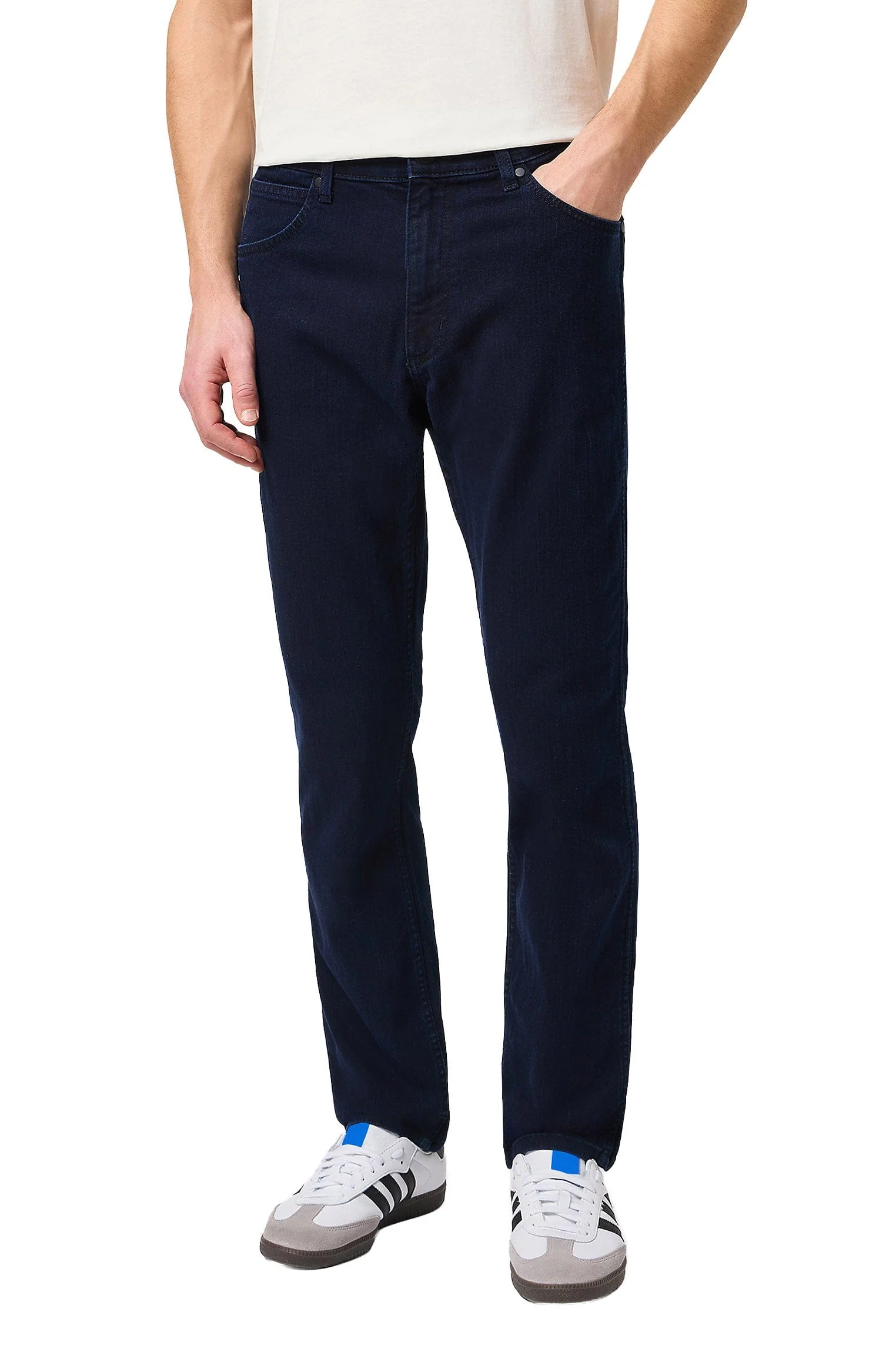 Greensboro Straight Stretch Jeans - Black Back