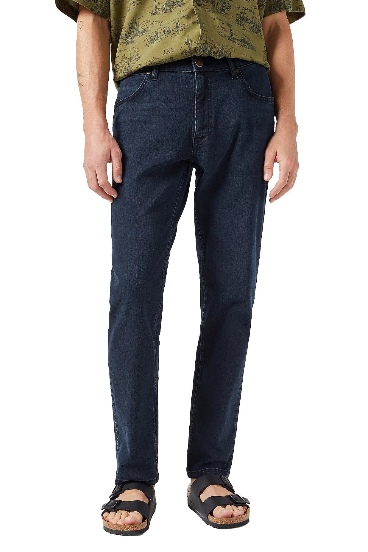 River Cotton Stretch Regular Tapered Jeans - Cloudy Skies