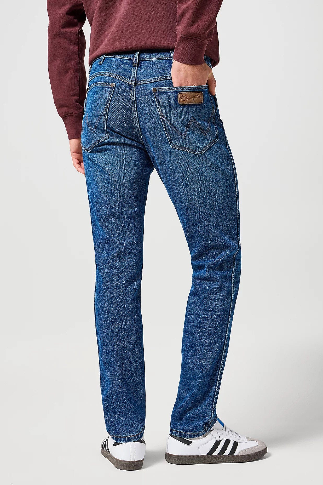 River Cotton Stretch Regular Tapered Jeans - Sundown Blue - Image 2