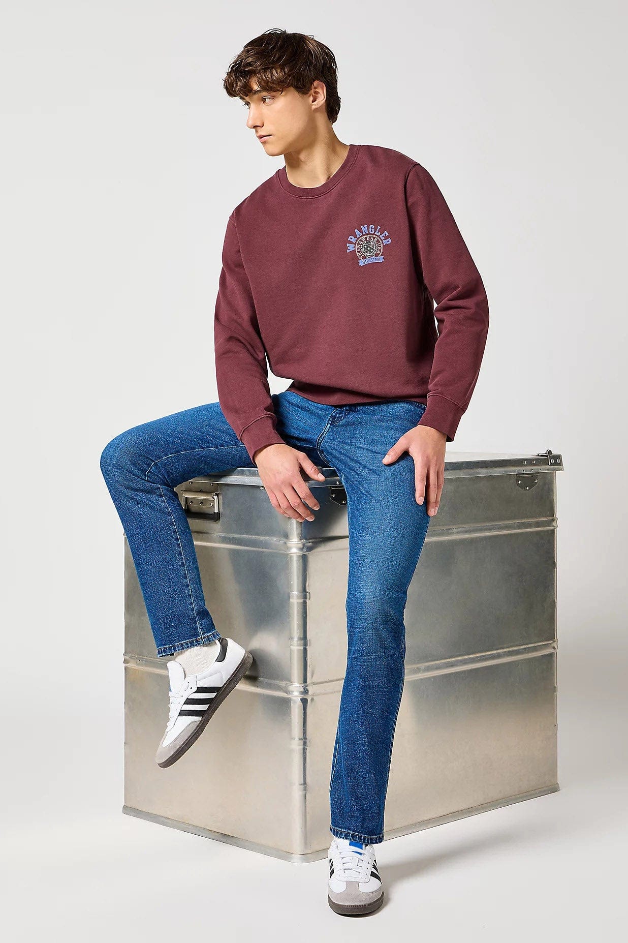 River Cotton Stretch Regular Tapered Jeans - Sundown Blue - Image 4
