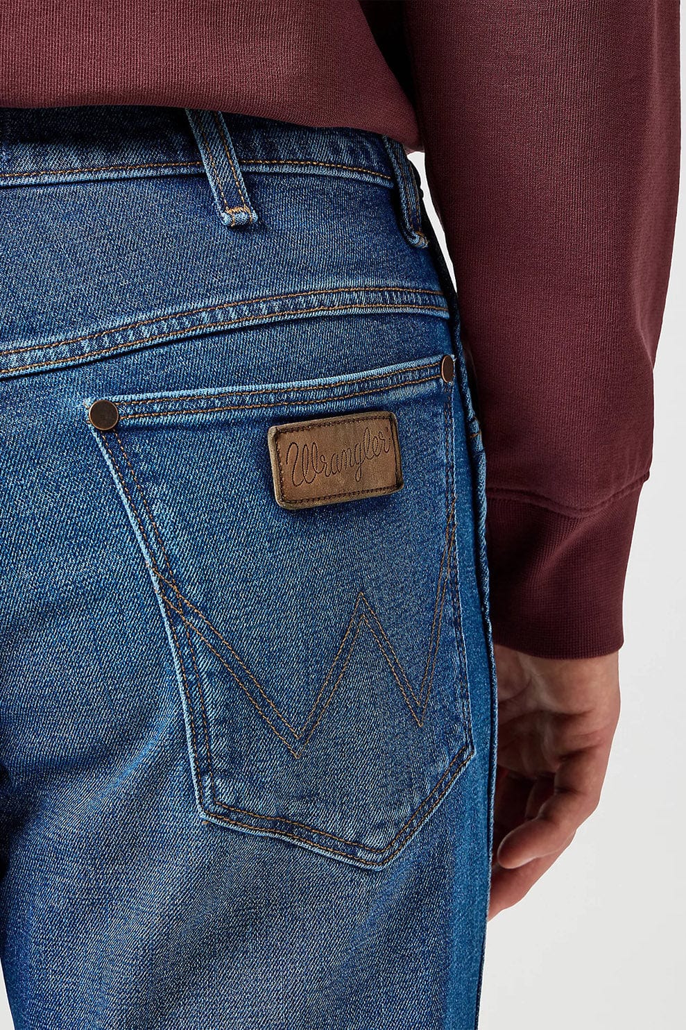 River Cotton Stretch Regular Tapered Jeans - Sundown Blue - Image 5