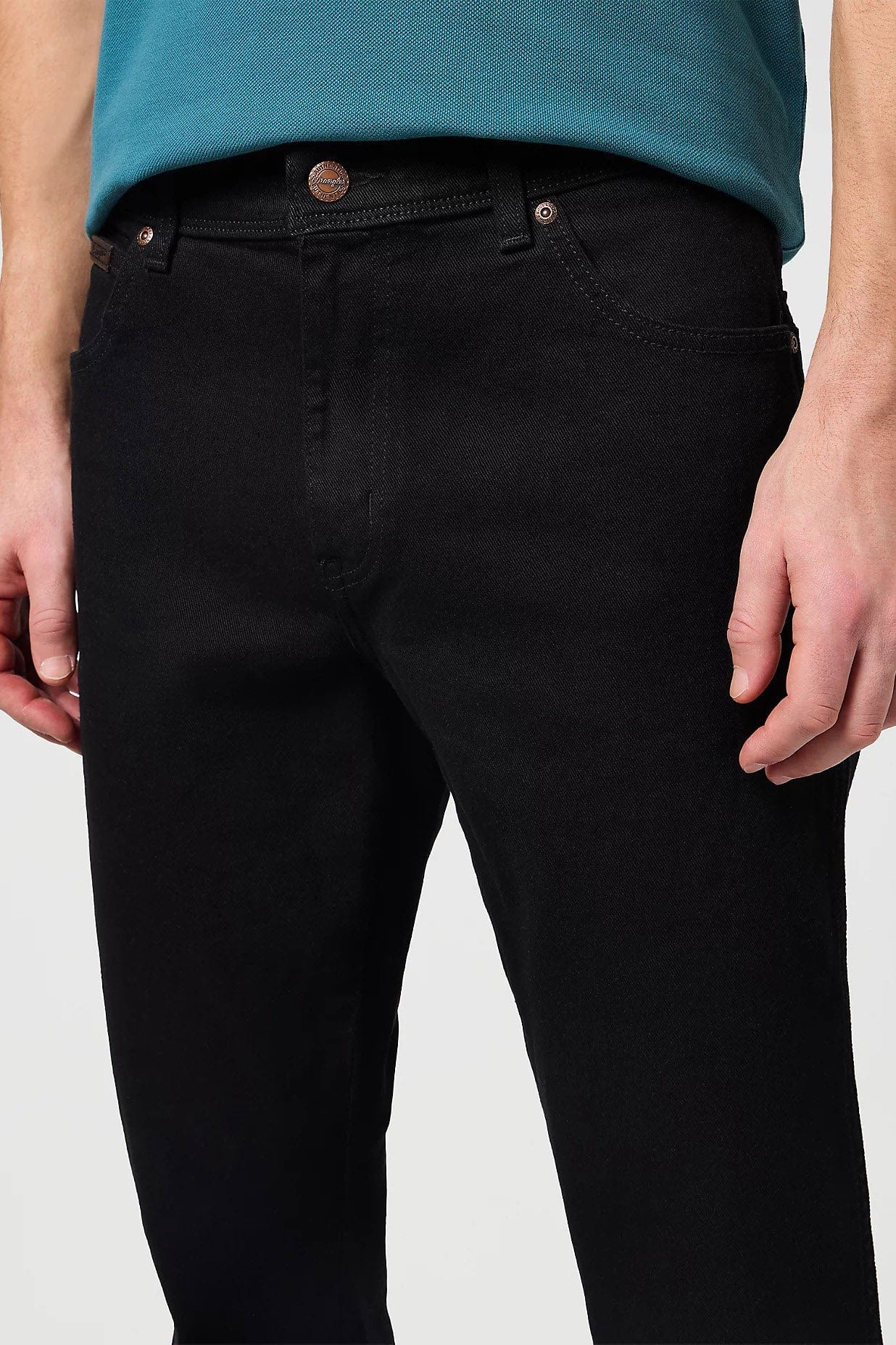 Texas Stretch Straight Leg Jeans - Black Overdye - Image 4