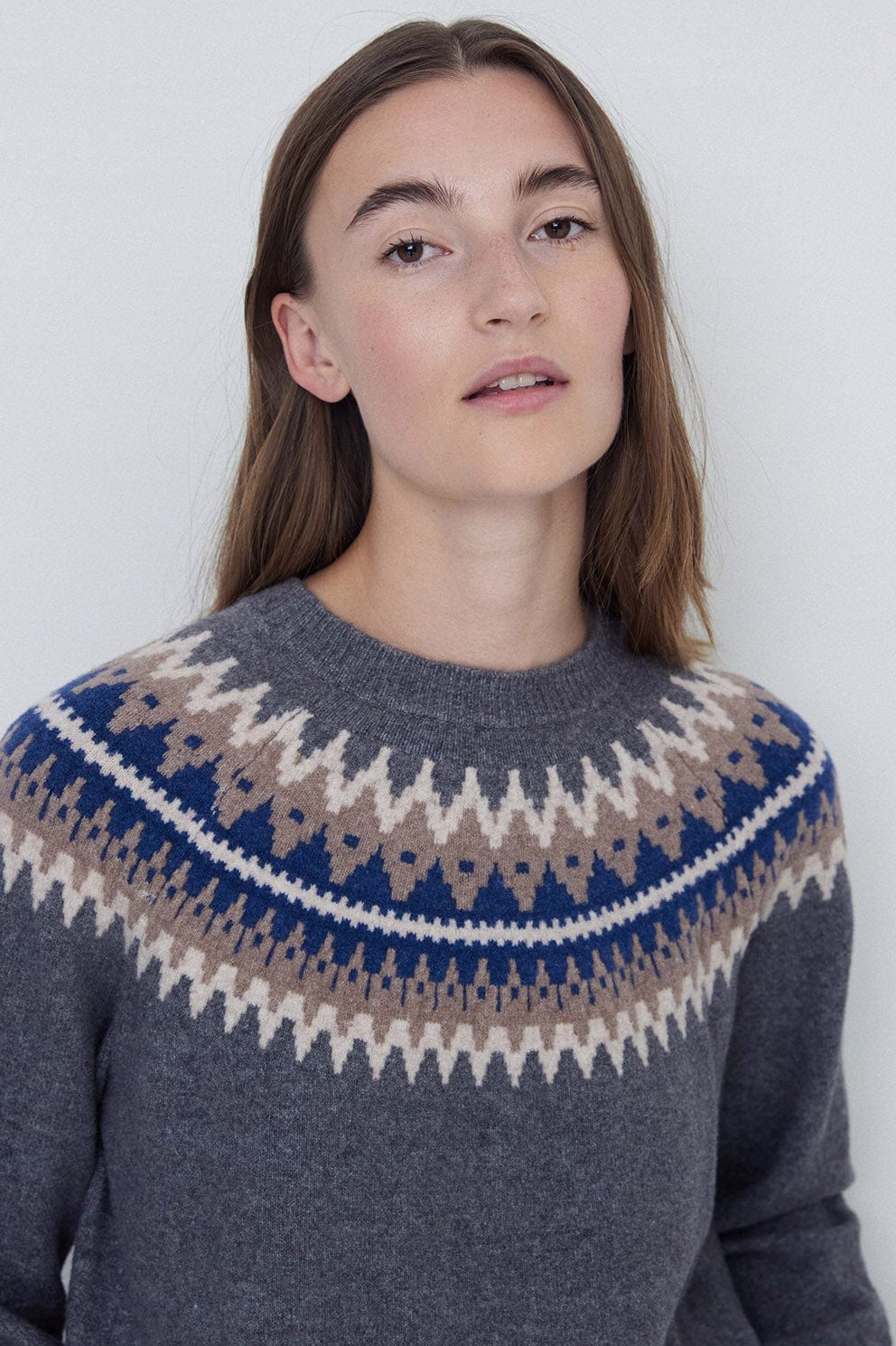 Fairisle Jumper - Uniform Blue - Image 3
