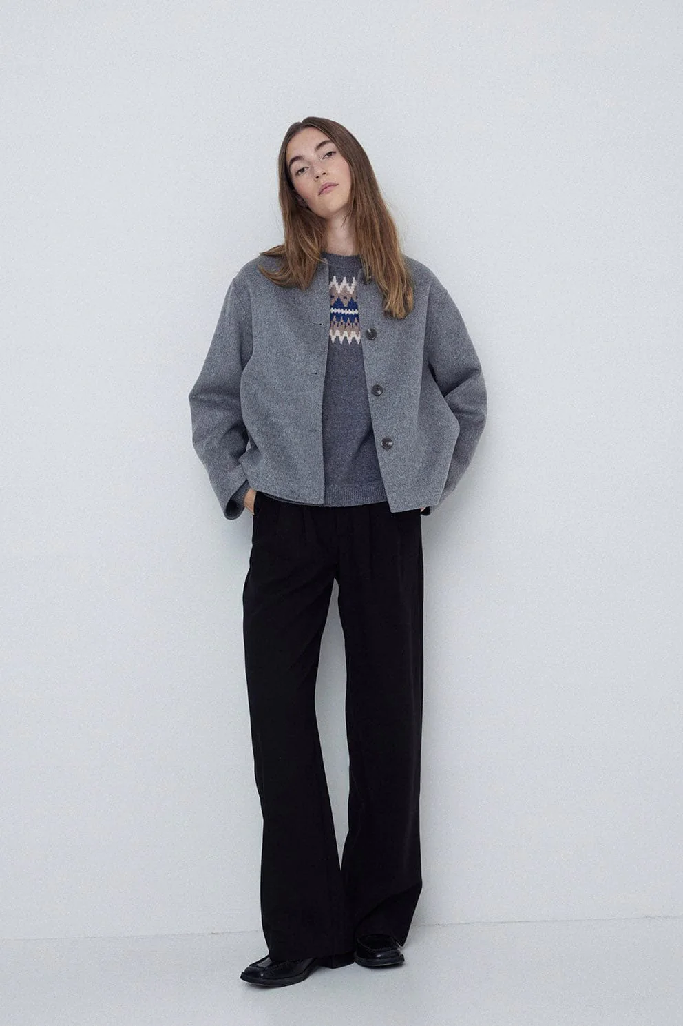 Fairisle Jumper - Uniform Blue - Image 6
