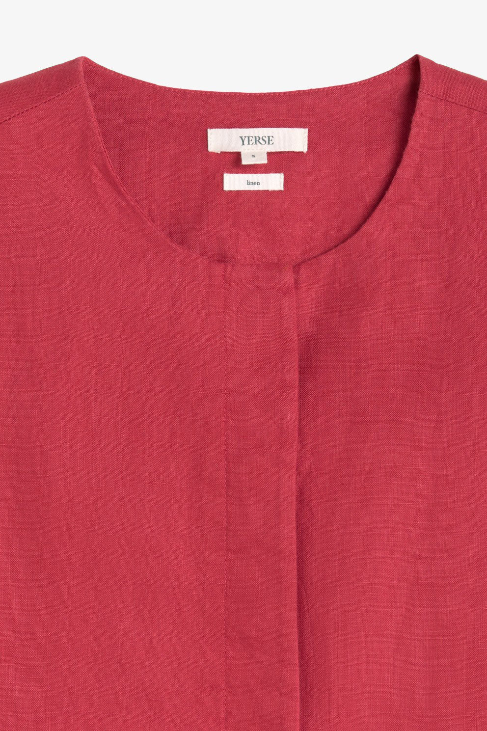 Pure Linen Vest - Raspberry - Image 6