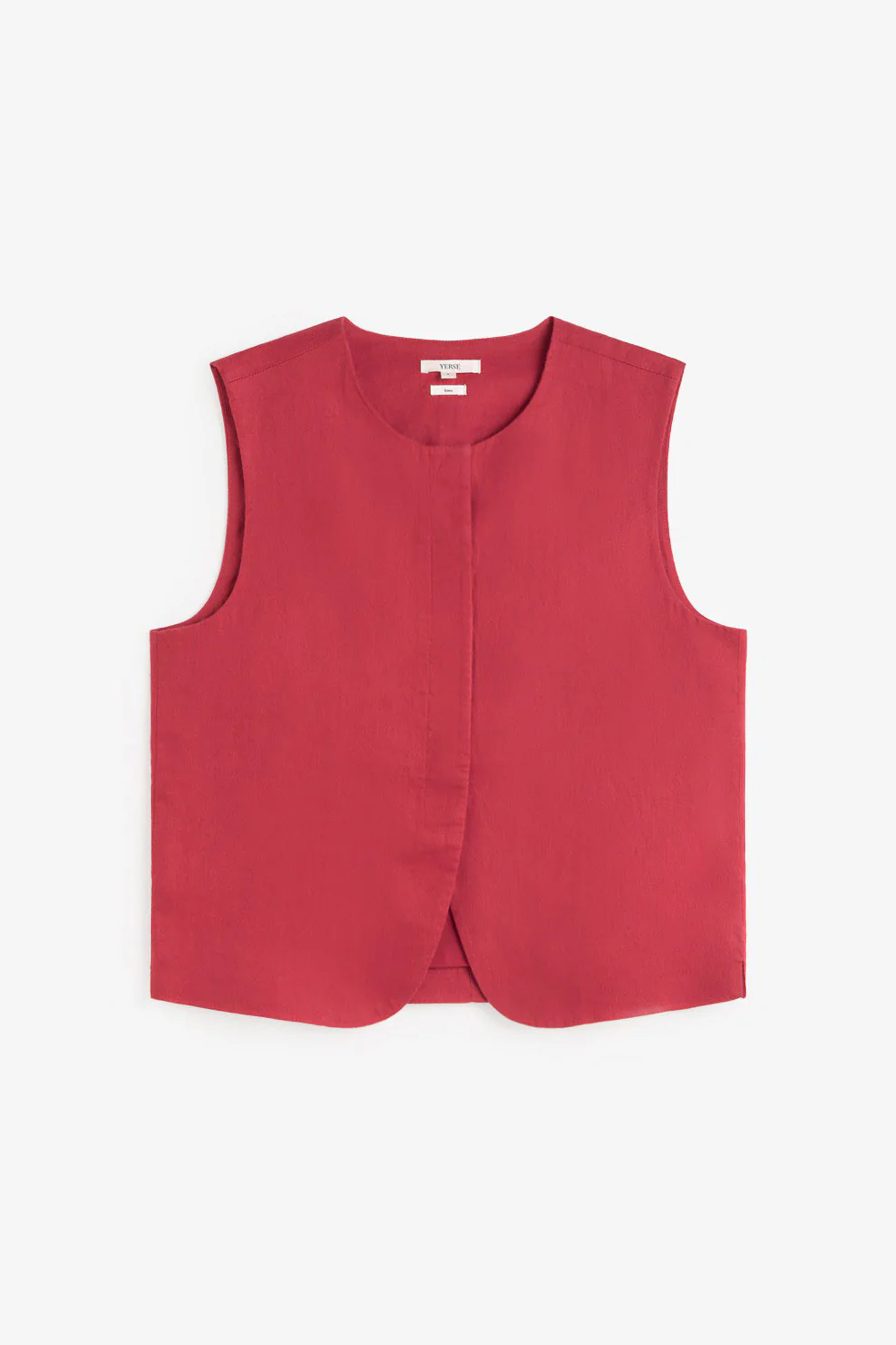 Pure Linen Vest - Raspberry - Image 7