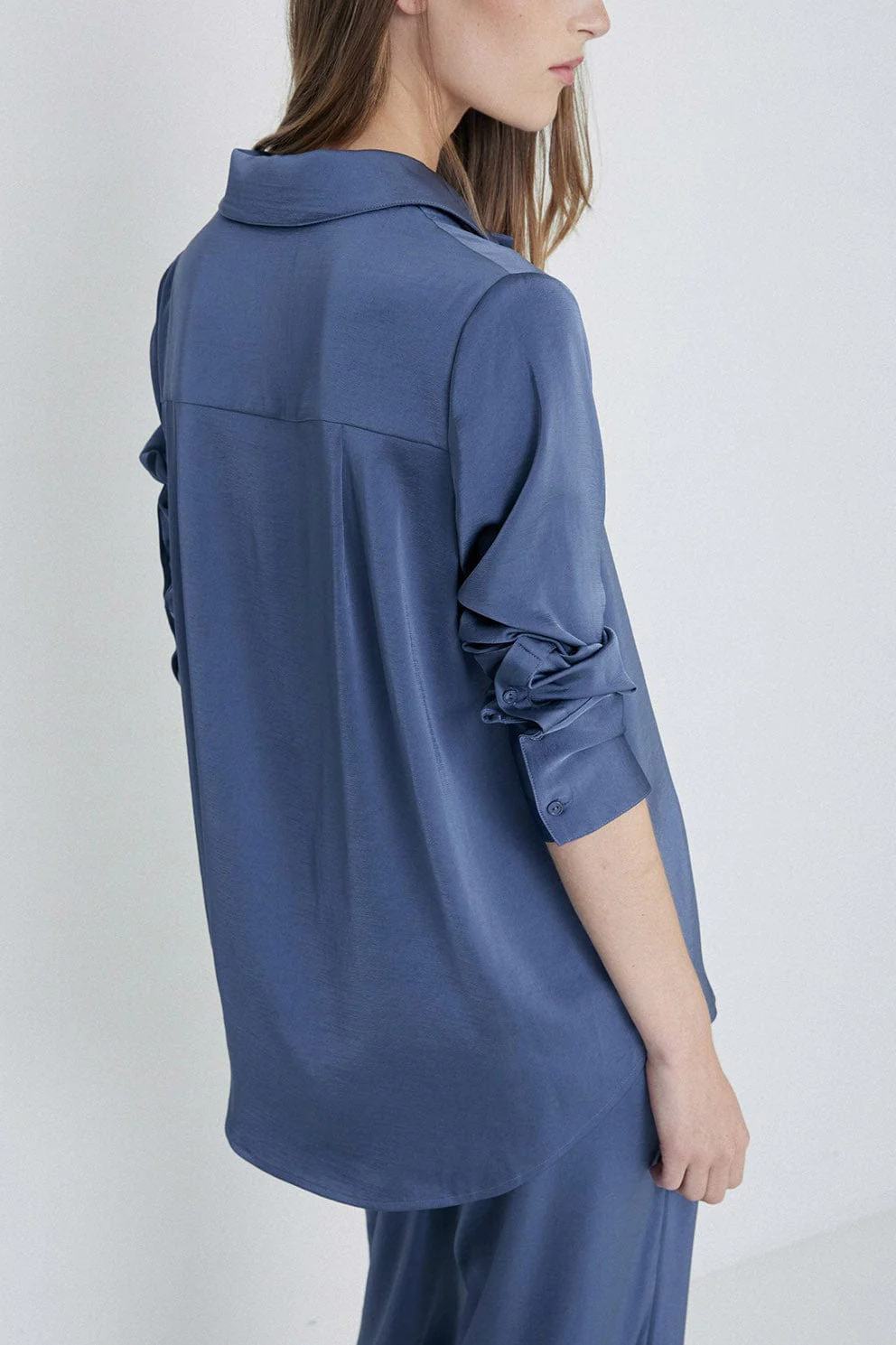 Satin Shirt - Lead - Image 4