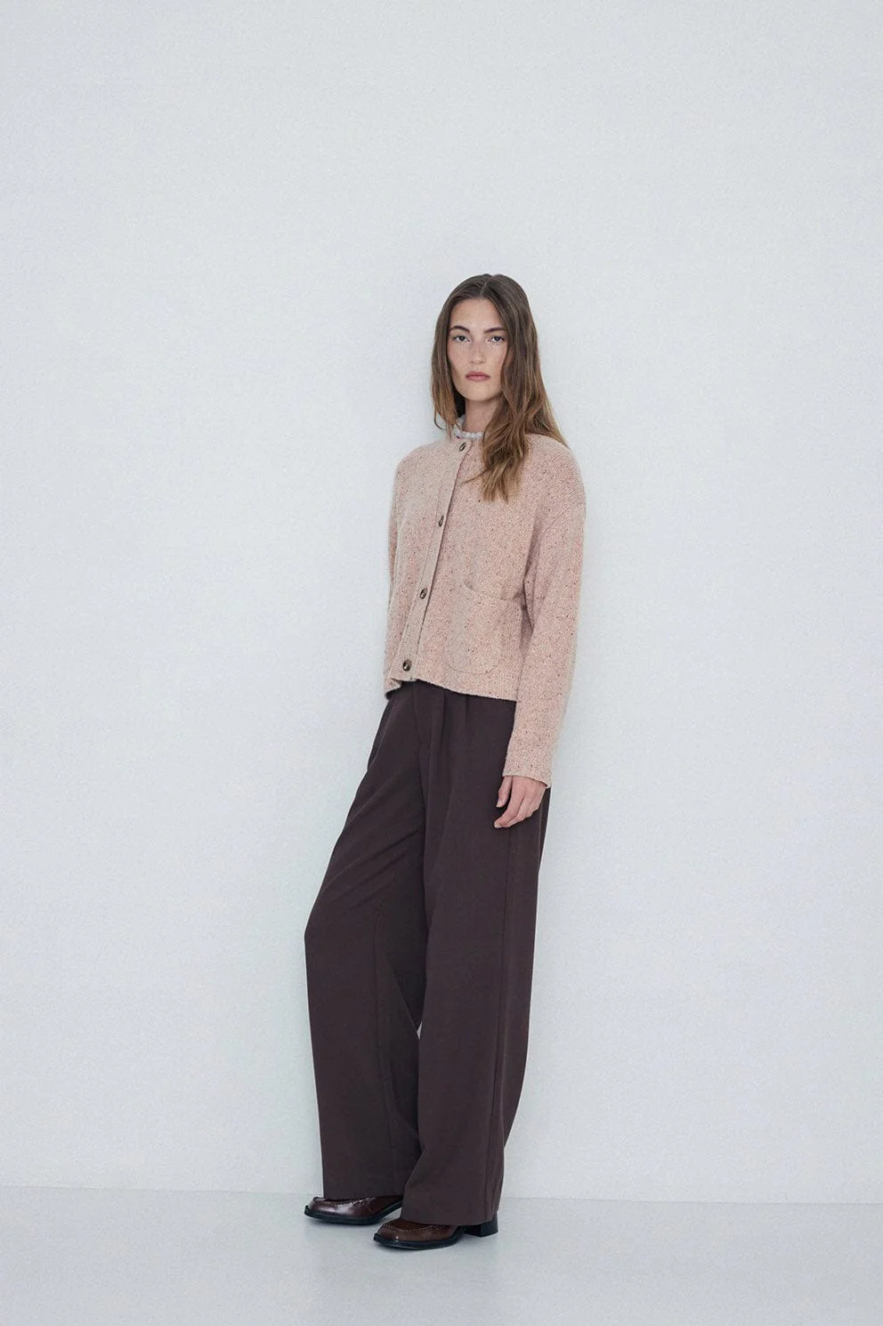 Wool Cardigan - Pink - Image 10