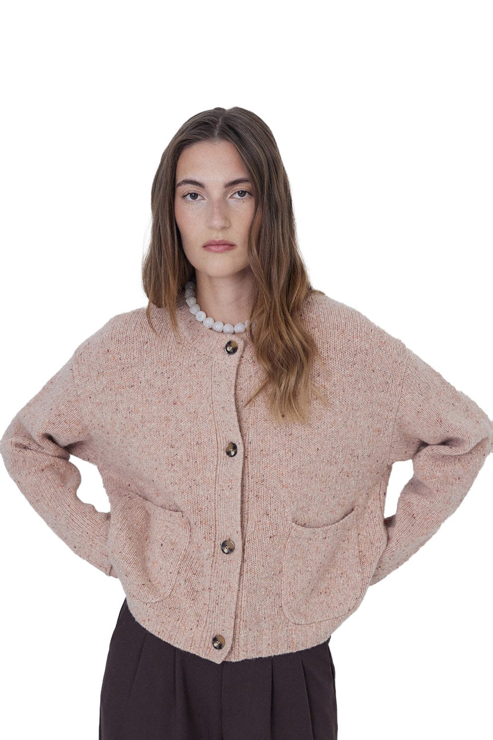 Wool Cardigan - Pink - Image 6